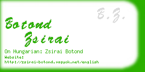 botond zsirai business card